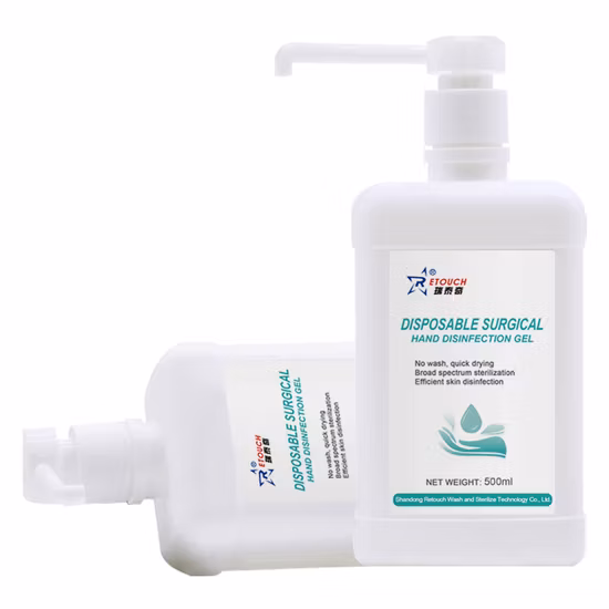 Professional Production Compound Alcohol Waterless Antibacterial Hand Gel Skin Disinfection Gel with Hosptail Hand Sanitizer