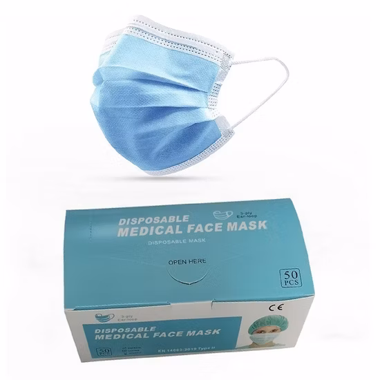 White Listing FDA510K ASTM Level 3 Disposable Nonwoven Medical Surgical Face Mask for Single-Use