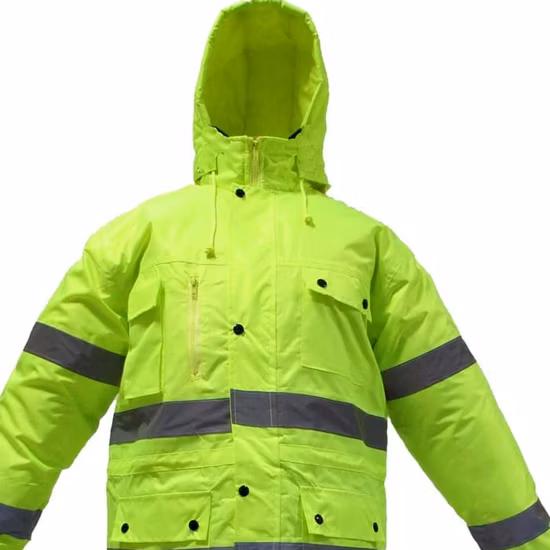 Vestes réfléchissantes haute visibilité, vestes de sécurité d'hiver, vêtements uniformes de protection